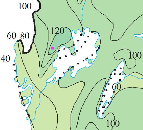 Rekordschneehöhe Detail