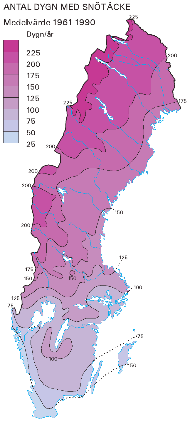 Schneetage Schwedenübersicht