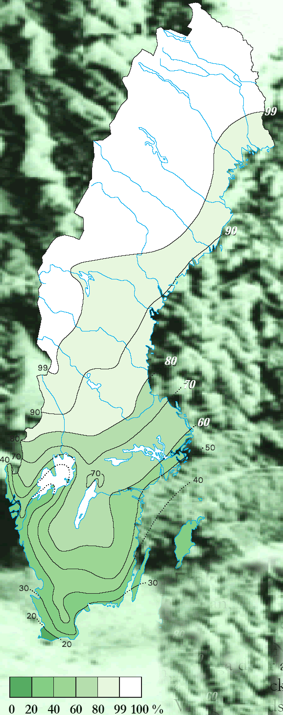 Weiße Weihnachten Schwedenübersicht